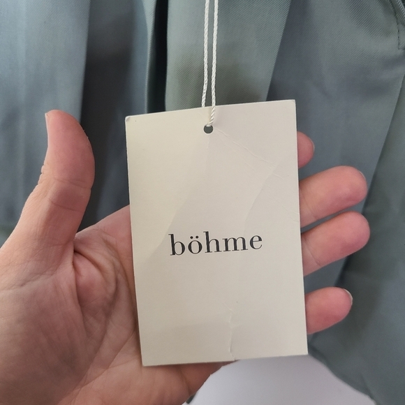 Bohme Urban Daizy pleated Tennis mini skirt khaki green NEW Women's size Large - Picture 3 of 5